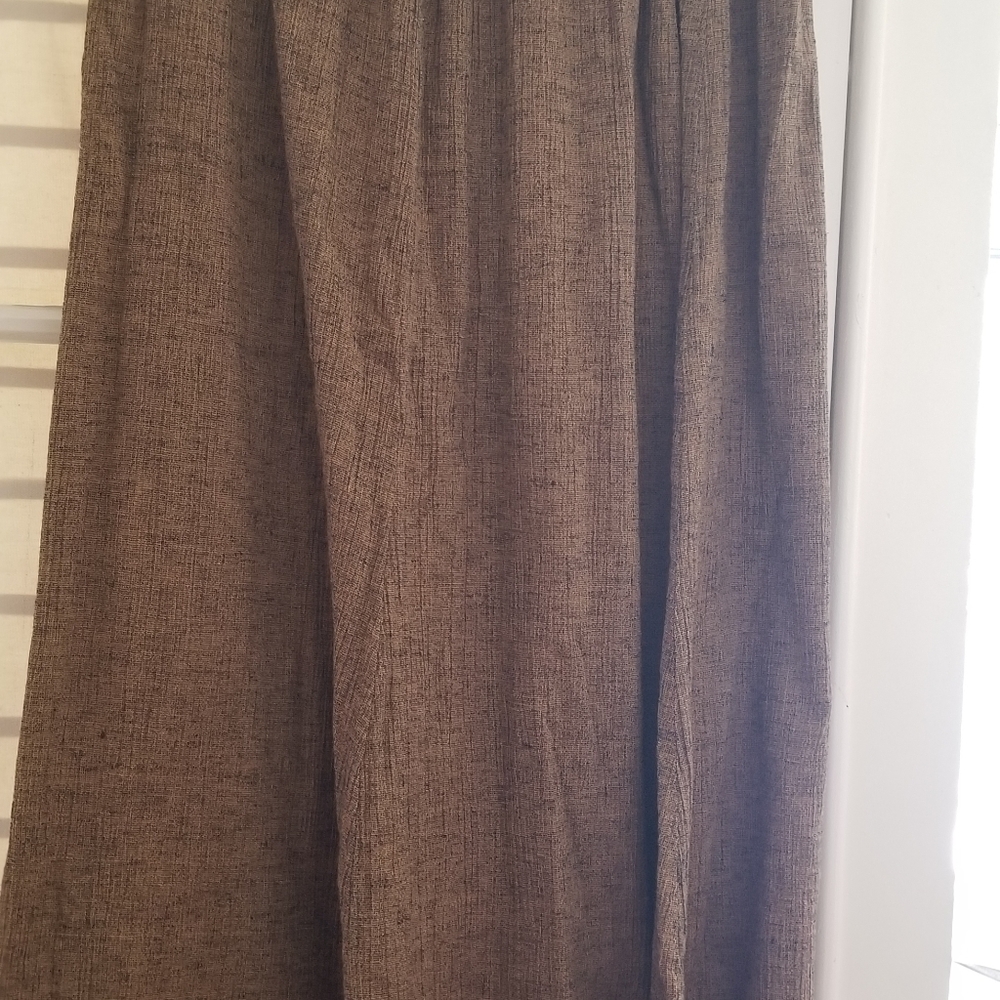 FLAX Linen Tweed Maxi Skirt 1G
